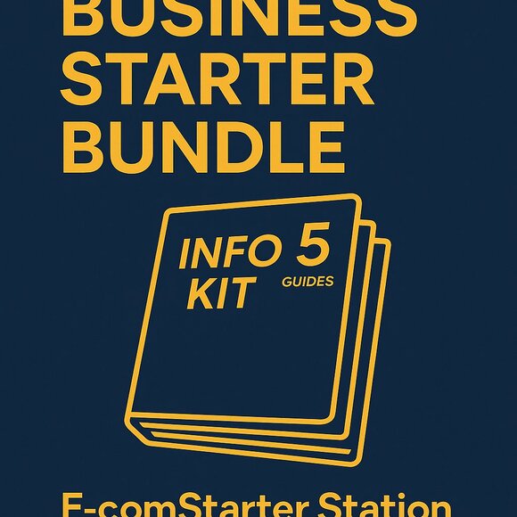 Business Starter Bundle • E-comStarter Station (5 Info Kits Included — Physical) - Picture 1 of 3